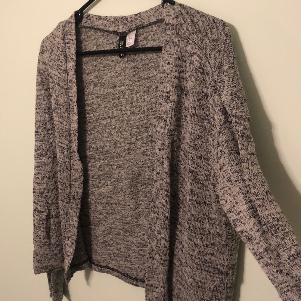 Gray cardigan